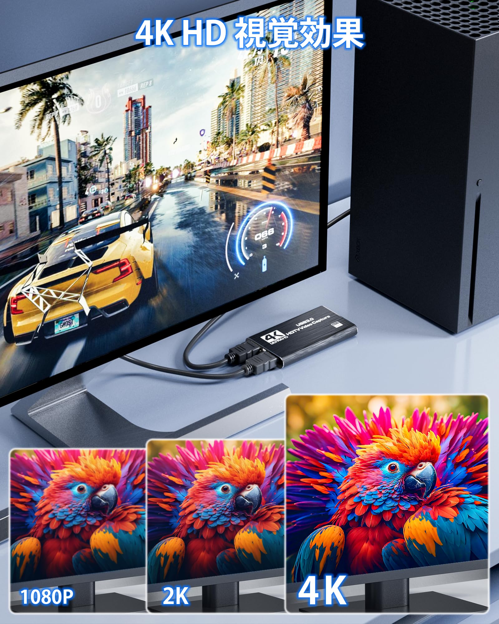 Amazon.co.jp: 【WASACHI】キャプチャーボード 4K HDMI パススルー