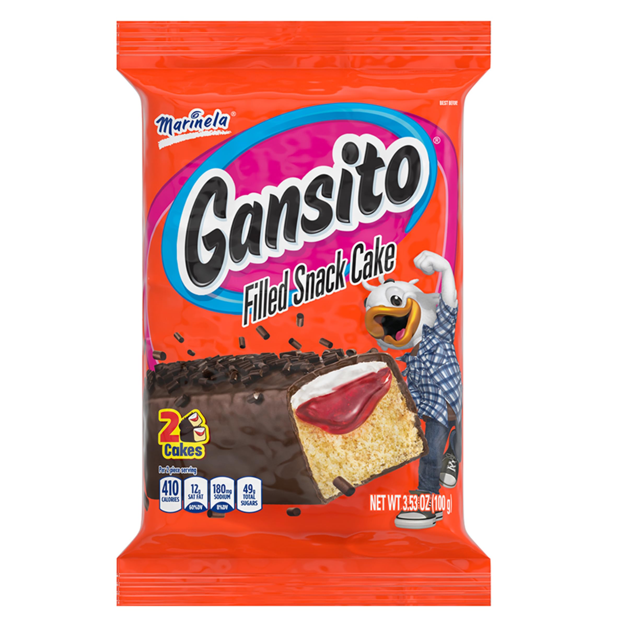 Snapklik.com : (Restock) Gansito Chocolatey Filled Snack Cake, 16 ...