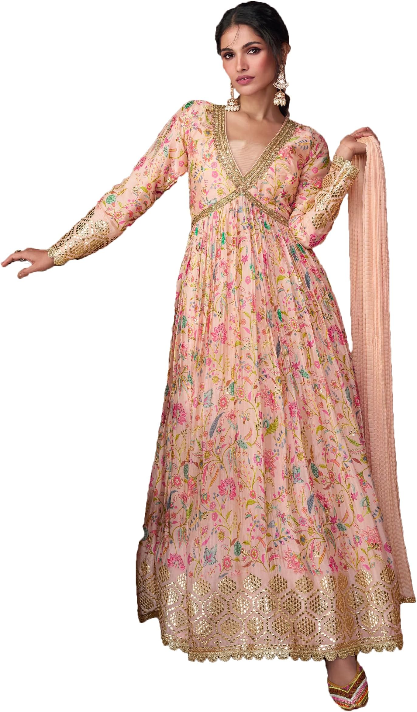 STELLACOUTURE Eid festival salwar kameez ready to wear suit indian pakistani style party embroidered for women 2722-O