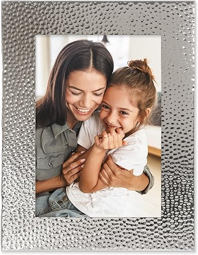 Miniatura 9 de Lawrence Frames Marco de fotos de metal pulido martillado, 4 x 6, cobre