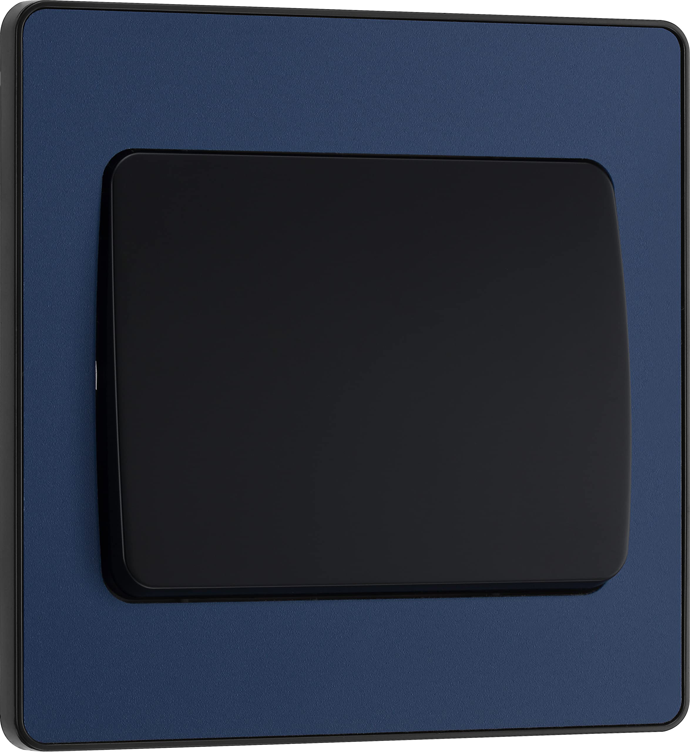 Evolve Single Light Switch, 20A, 2 Way, Wide Rocker, Matt Blue 5050765224666