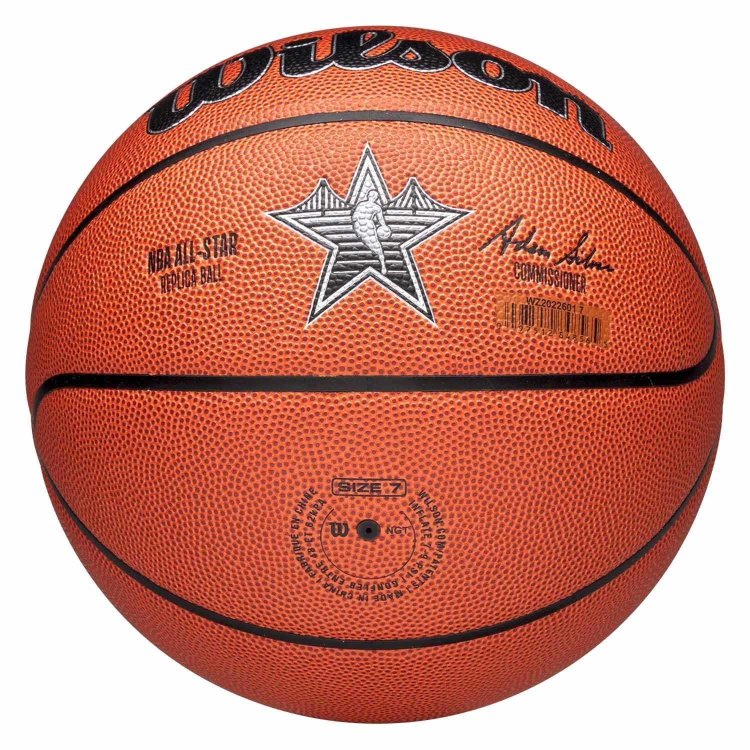 Wilson 2025 NBA All Star Replica Ball WZ2022601XB - Balones de Baloncesto Unisex, Color Naranja, 7 EU