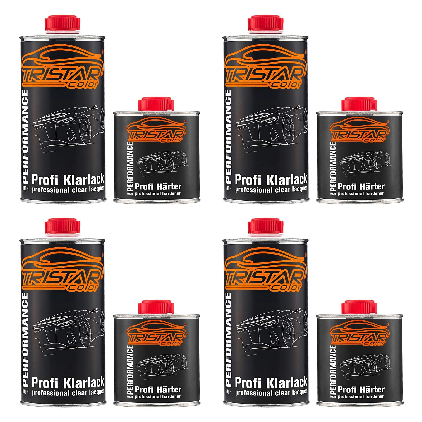 TRISTARcolor 3,0 Liter 2K Klarlack Autolack hochglänzend HS incl. Härter