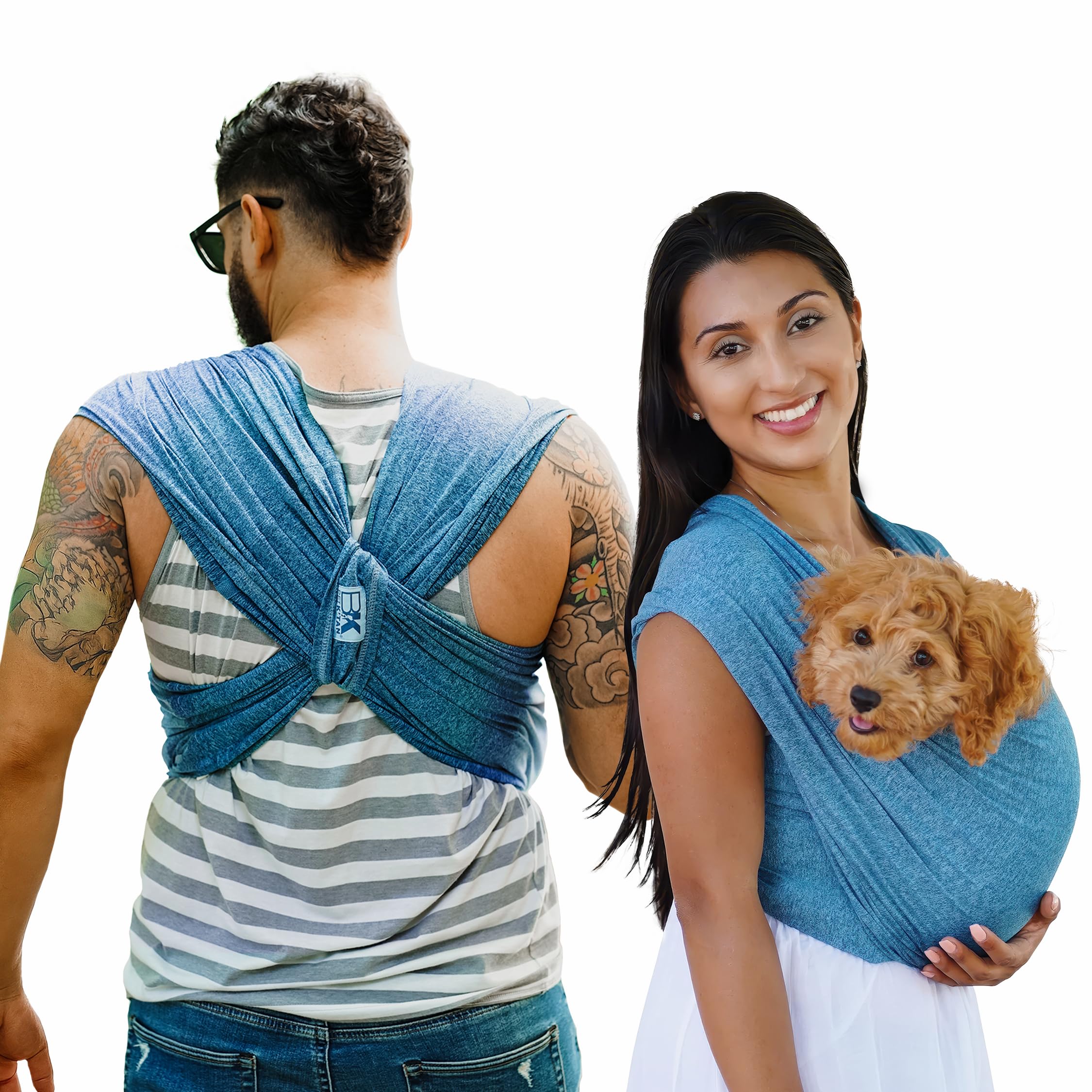 pet k39tan dog sling carrier hands free for small dogs - 1 pet travel accessory amp gift -bond with new puppy-cats amp small animals- safe durable soft - anti-anxiety