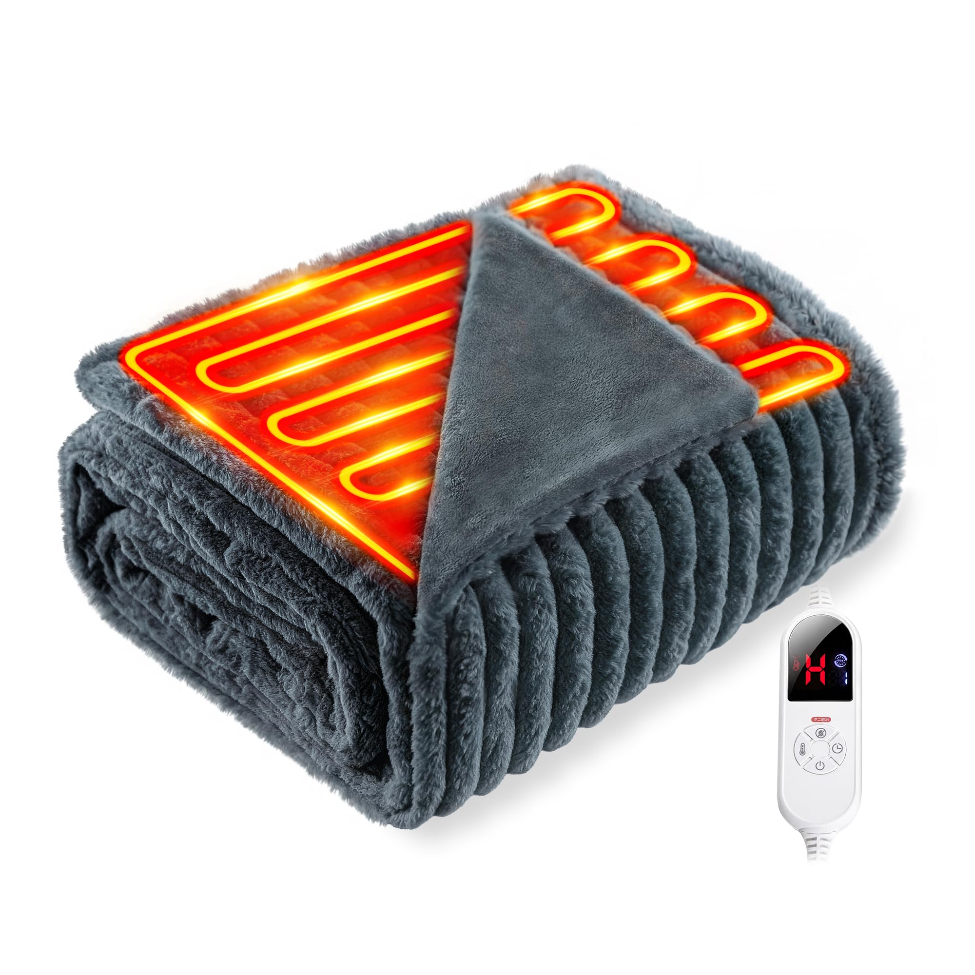 2個セット⭐️電気毛布 3分速暖 10段階温度 フランネル 掛け敷き シングル 2個セット⭐️電気毛布 3分速暖 10段階温度 フランネル 掛け敷き