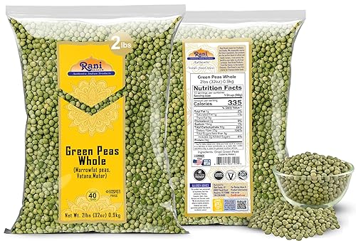 Miniatura 7 de Rani Guisantes Verdes Enteros, Secos (Marrowfat Guisantes, Vatana, Matar) 2lbs (32oz)  Utilizado para hacer Guisantes Mushy  Todo Natural  Vegano