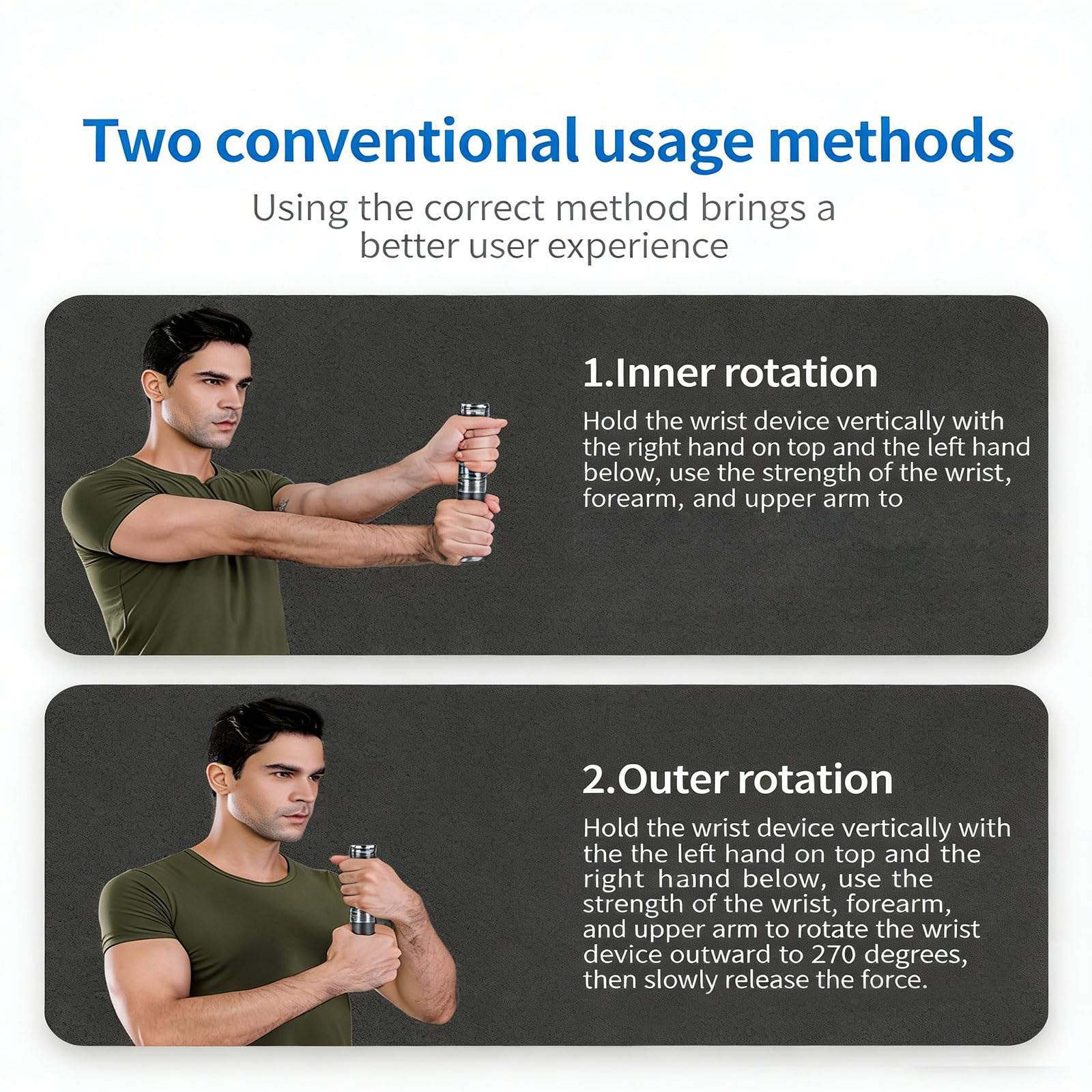 Poignées d'entraînement multi-usages avec rotation fluide et poignée ergonomique silencieuse