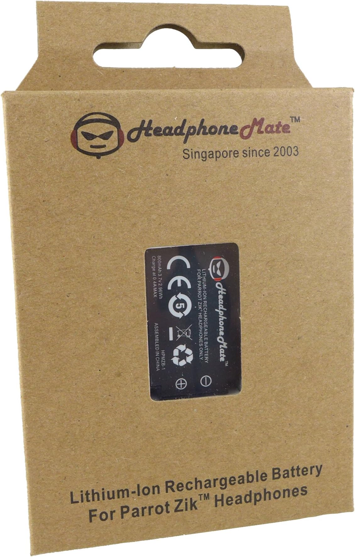 HeadphoneMate Rechargeable Battery for Parrot Zik Zik 1.0 Headphones