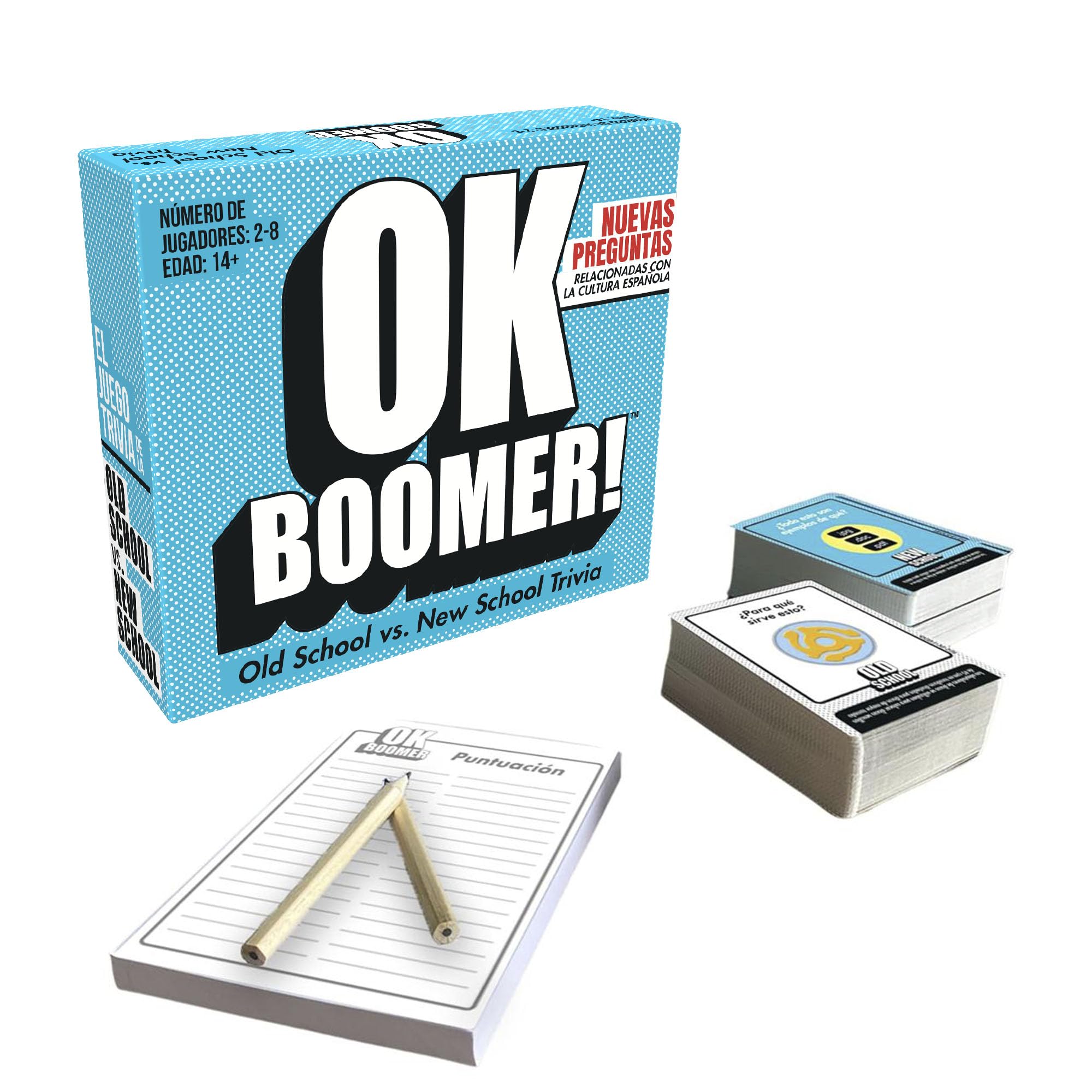 Bizak - Ok Boomer - Card Game from 14 years, Family Games, also Suitable for Adults Old School vs. New School, Trivia Game Cards, Questions for 2 Generations (64550284)