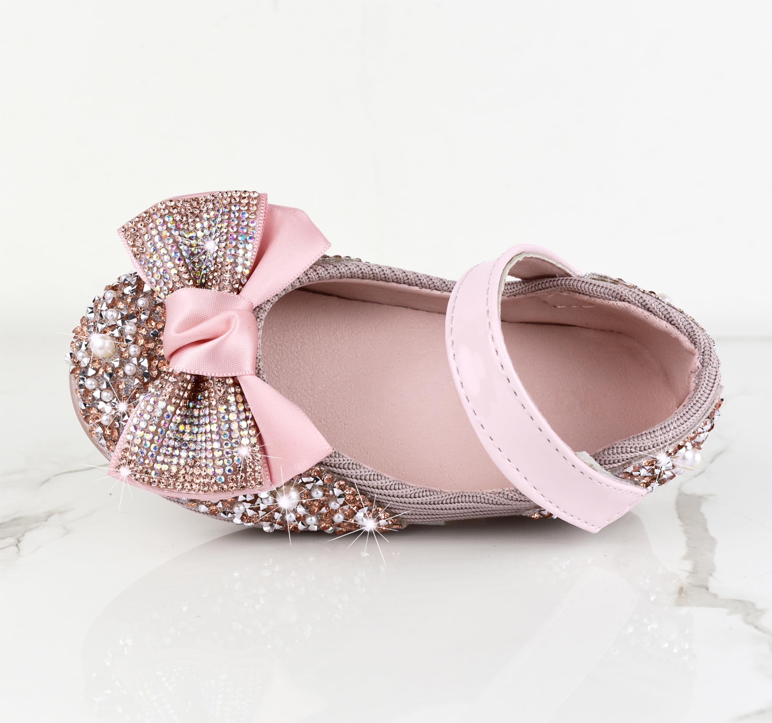 Chaussures de Princesse à Talon pour Filles avec Paillettes Chaussures de Déguisement Reine Scintillantes
