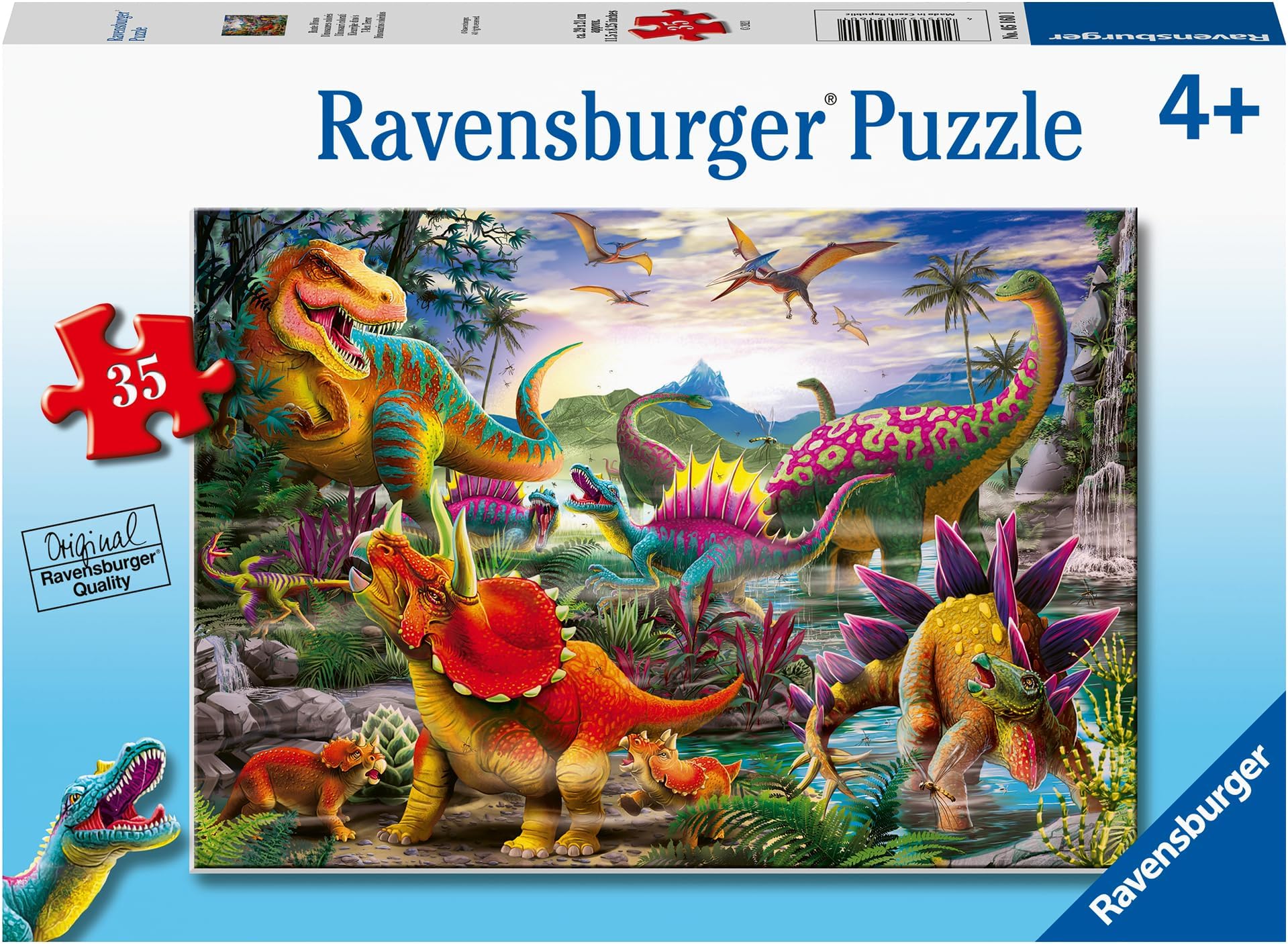 T-Rex Terror Dinosaurs Jigsaw Puzzle for Kids Age 3 Years Up - 35 Pieces - Educational Toddler Toys and Games