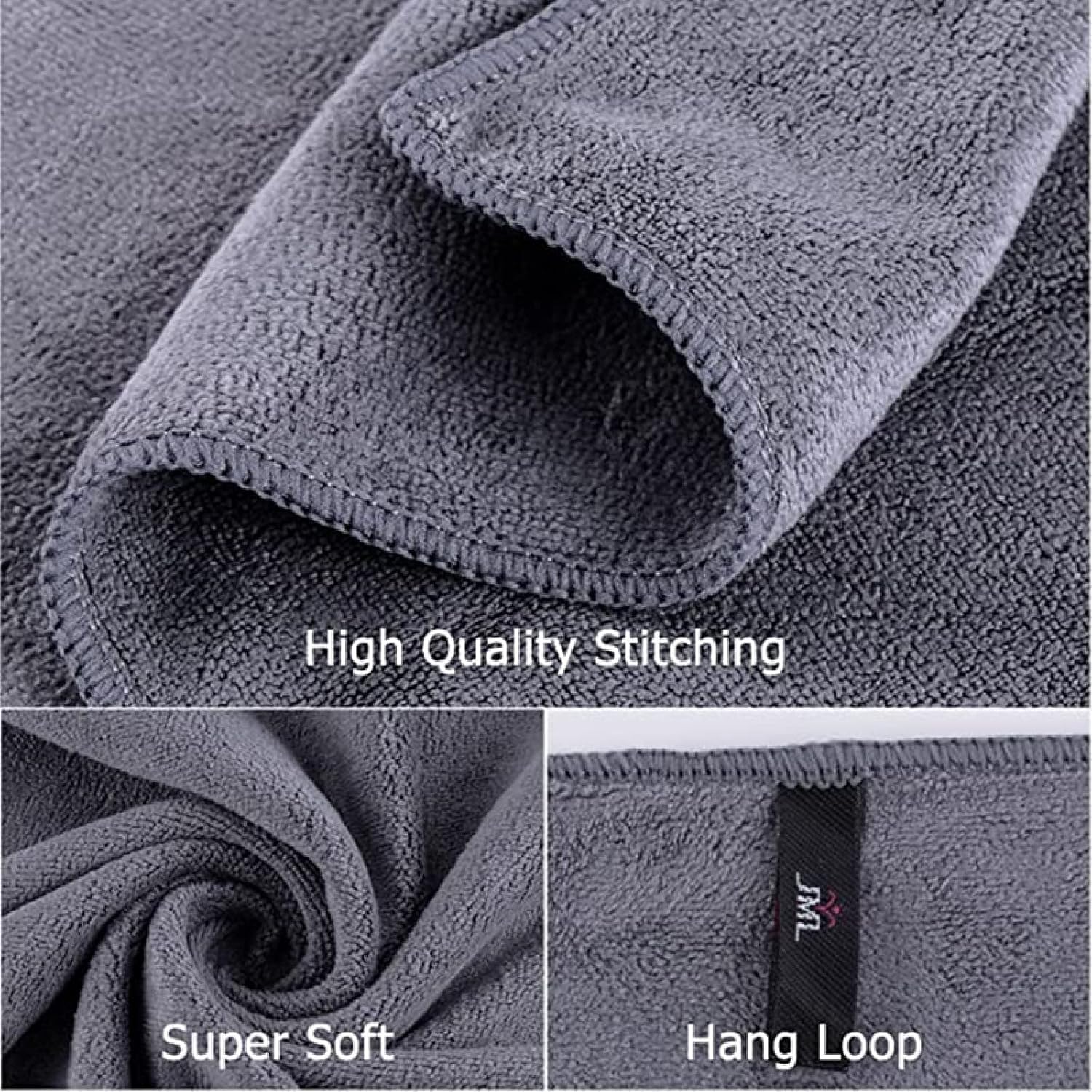 Serviette en Microfibre 120x200 Cm, Serviette De Bain Extra Large, Douce, Absorbante Et À Séchage Rapide, Yellow, 70x140cm