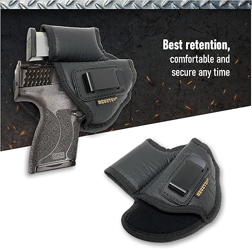 Miniatura 5 de Houston - Funda de piel ecológica para pistola de Houston, compatible con Glock 262733, SHIELD 45, XD-S 45, TAURUS G3C Taurus PT 111G2C, XD 9 MOD