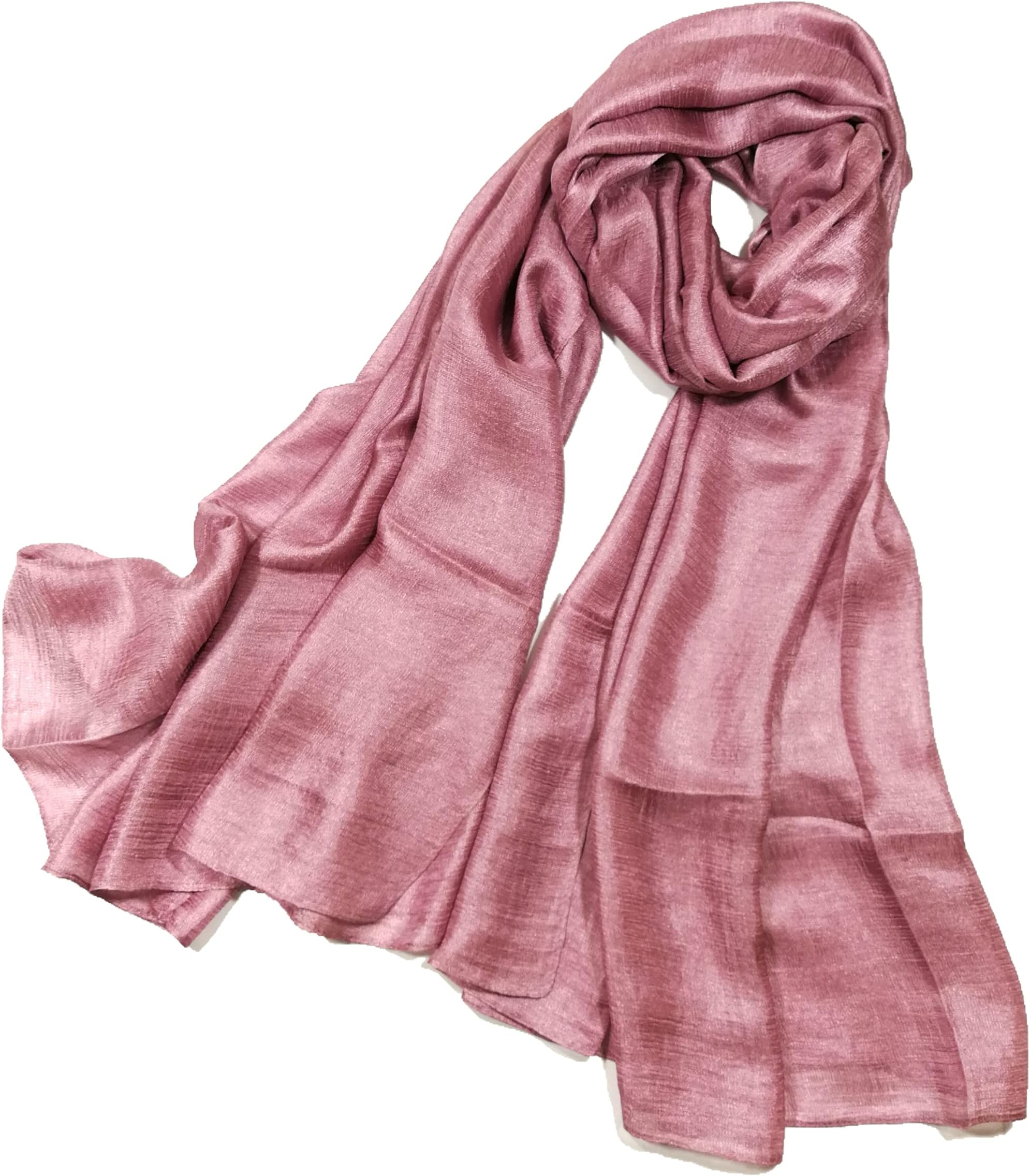 Shanlin Solid Color Silk Feel Long Scarves