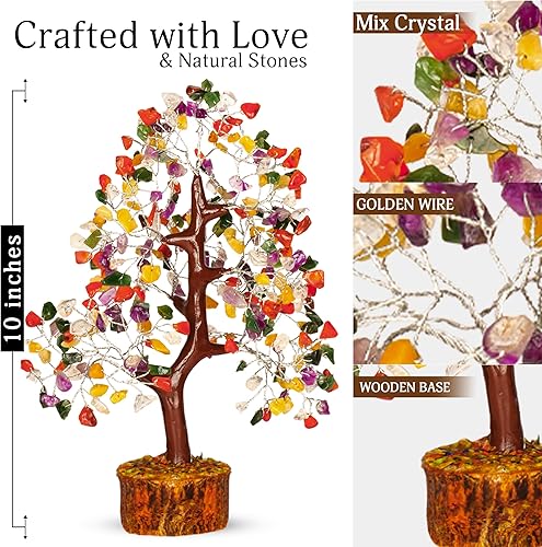 Miniatura 105 de Cristal de turmalina negra, árbol bonsái, árbol del dinero, árbol negro, árbol de la vida, árbol de la vida de chakras, regalos energéticos