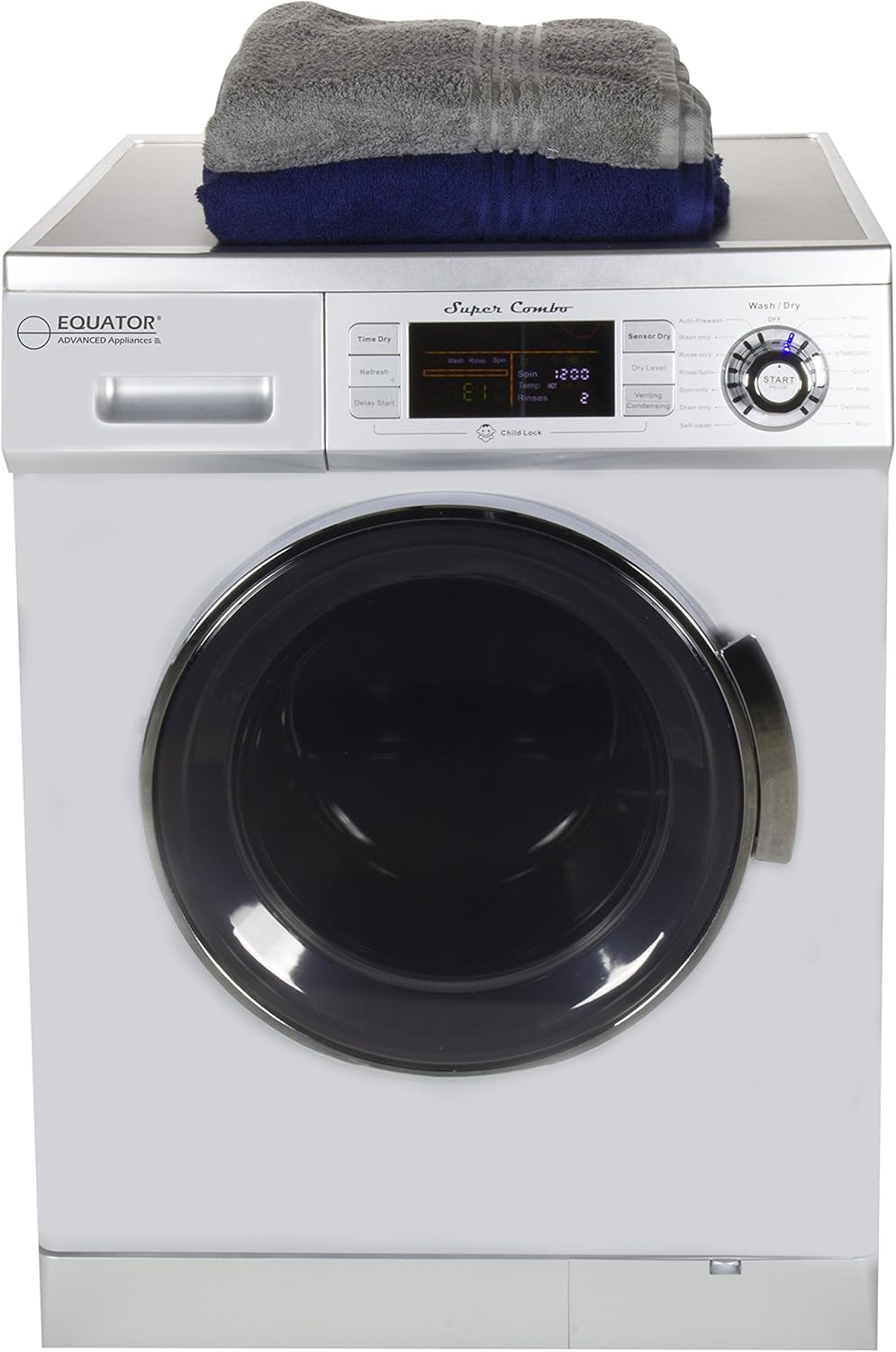 Equator Allinone Compact Combo Washer Dryer 1200 RPM spin