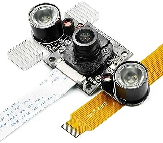 Arducam Day-Night Vision for Raspberry Pi Camera, Automatic IR-Cut Switching All-Day Image All-Model Support, IR LED for Low Light and Night Vision, M12 Lens Interchangeable, OV5647 5MP 1080P