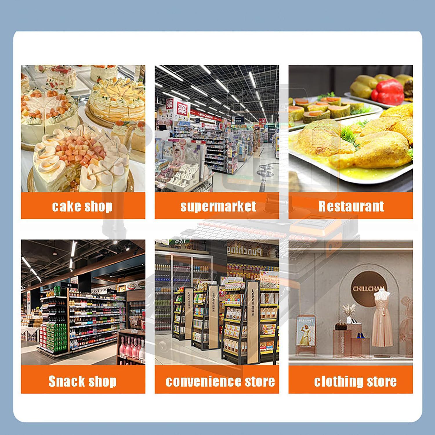 Caja registradora, Sistema TPV electrónico, Impresora térmica de Carga rápida, con cajón para pequeñas Empresas, restaurantes, Venta minorista, Doble Pantalla.