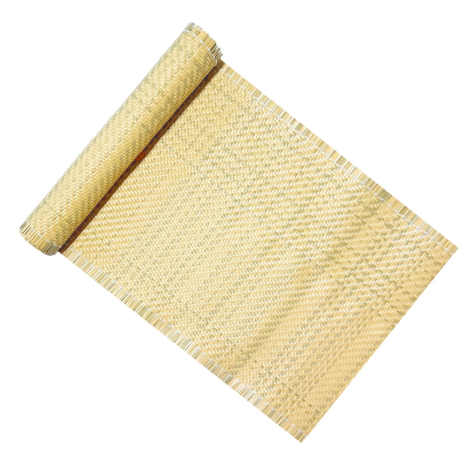 Selliner Green Rattan Roll 15.8In X 6.6Ft,Cane Webbing Roll,Pe Plastic Rattan Caning Material For Caning Projects,Woven Open Mesh Cane For Furniture, Chair, Cabinet, Ceiling, Bed