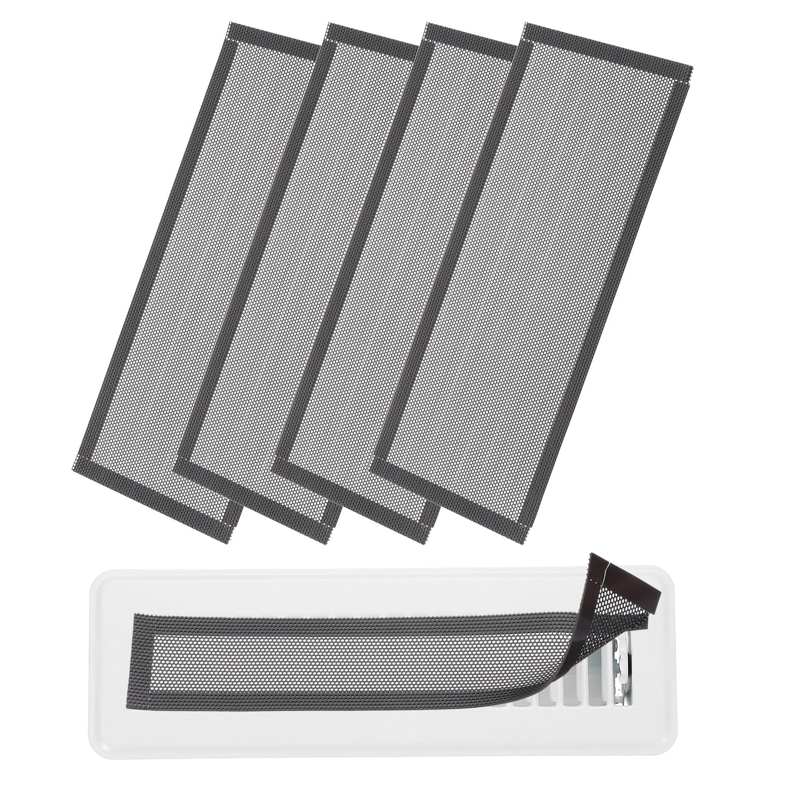 YOKIVE 5 Pcs Magnetic Floor Vent Covers, Floor Register Cover PVC Mesh Air Vent Screen Filters, Great for Home Floor Wall