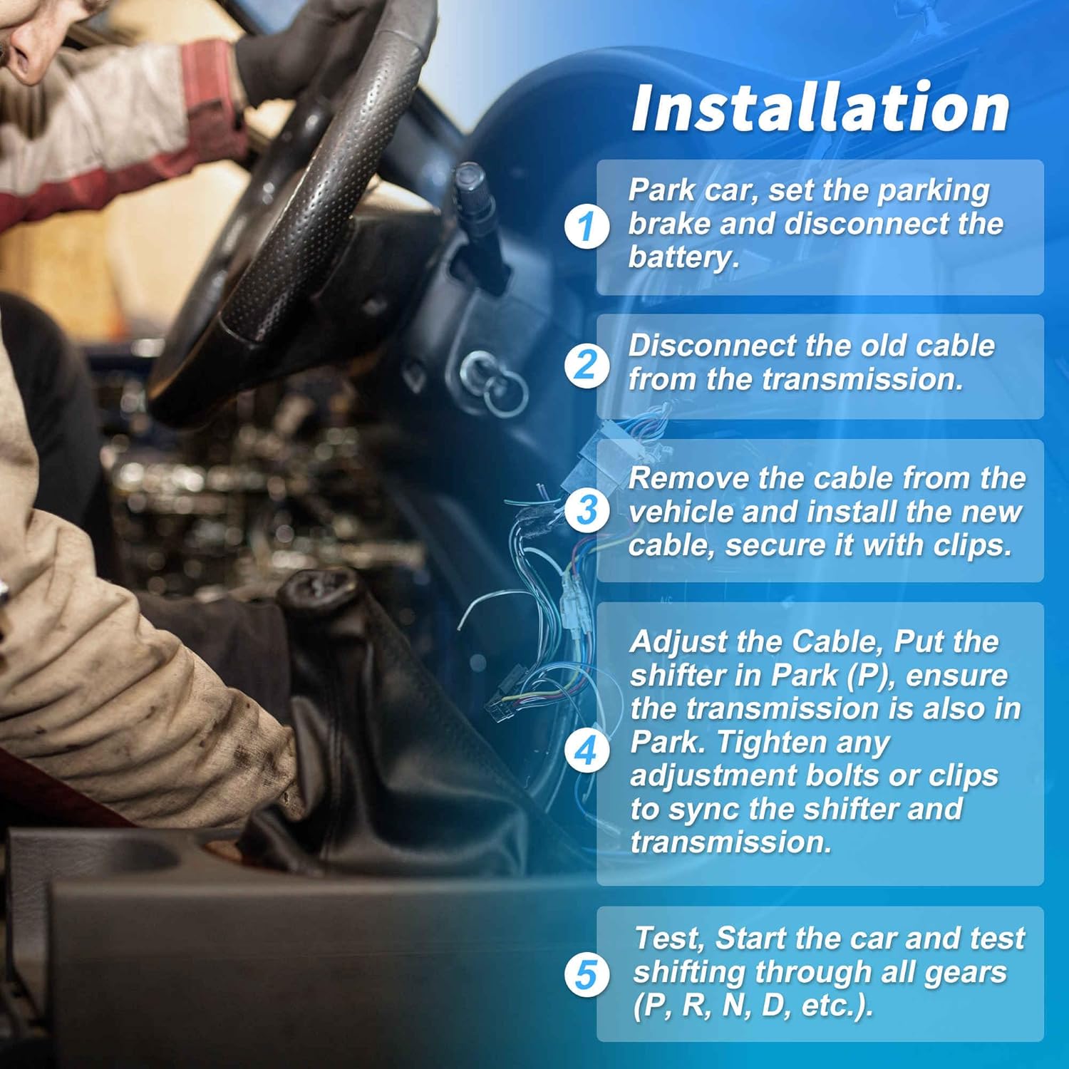 No.1J0711265K Manual Transmission Gear Shifter Cable for Volkswagen Beetle 2000-2010 for Volkswagen Golf for Audi TT 00-06 for Volkswagen Jetta 00-05 M/T Range Lever Shift