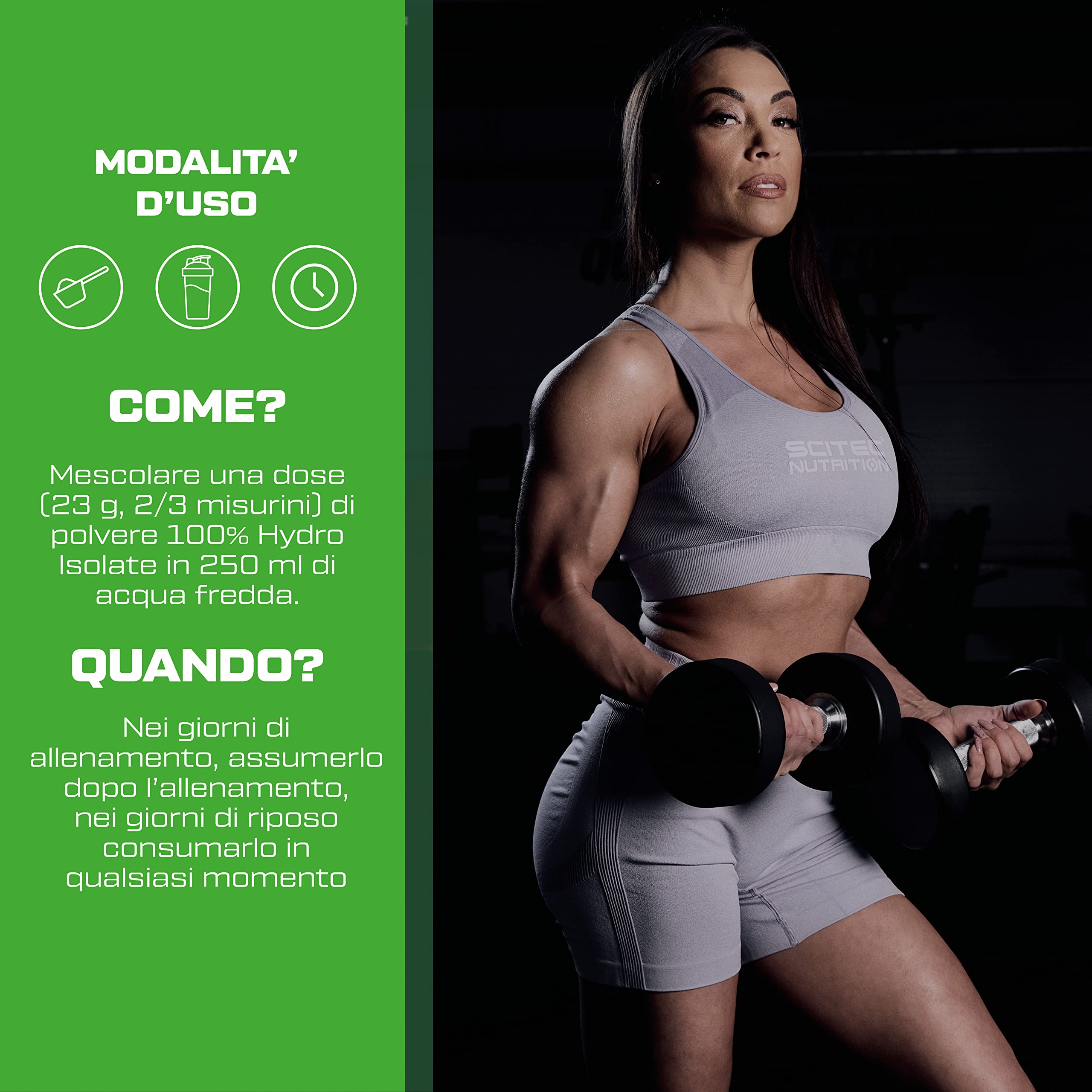 Scitec Nutrition 100% Hydro Isolate - Sieroproteine idrolizzate in polvere | Proteine a rapido assorbimento per la massa muscolare - Con L-Glutammina e L-Arginina - Senza glutine - 2000 g, Cioccolato