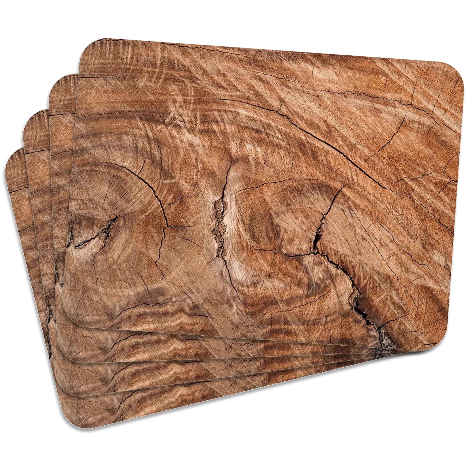VELORA H&L Platzsets Kork - Tischsets 30 x 40 cm, Abwaschbar, rutschfest und Hitzebeständig bis 100°C, Dekorative Tischunterlagen für Küche und Esszimmer