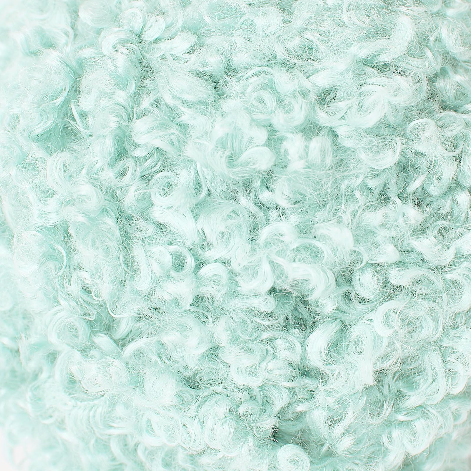 Pretty Jolly Teddy Fur Yarn - Super Soft, Chunky, Fluffy Faux Fur - Total Length 2×50m (100g×2) (Pale Blue) - Image 2