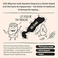 Vista 8 de Proteína Kos en polvo, orgánica, a base de plantas, mezcla de proteínas veganas orgánicas crudas, 1.3 libras, 15 porciones