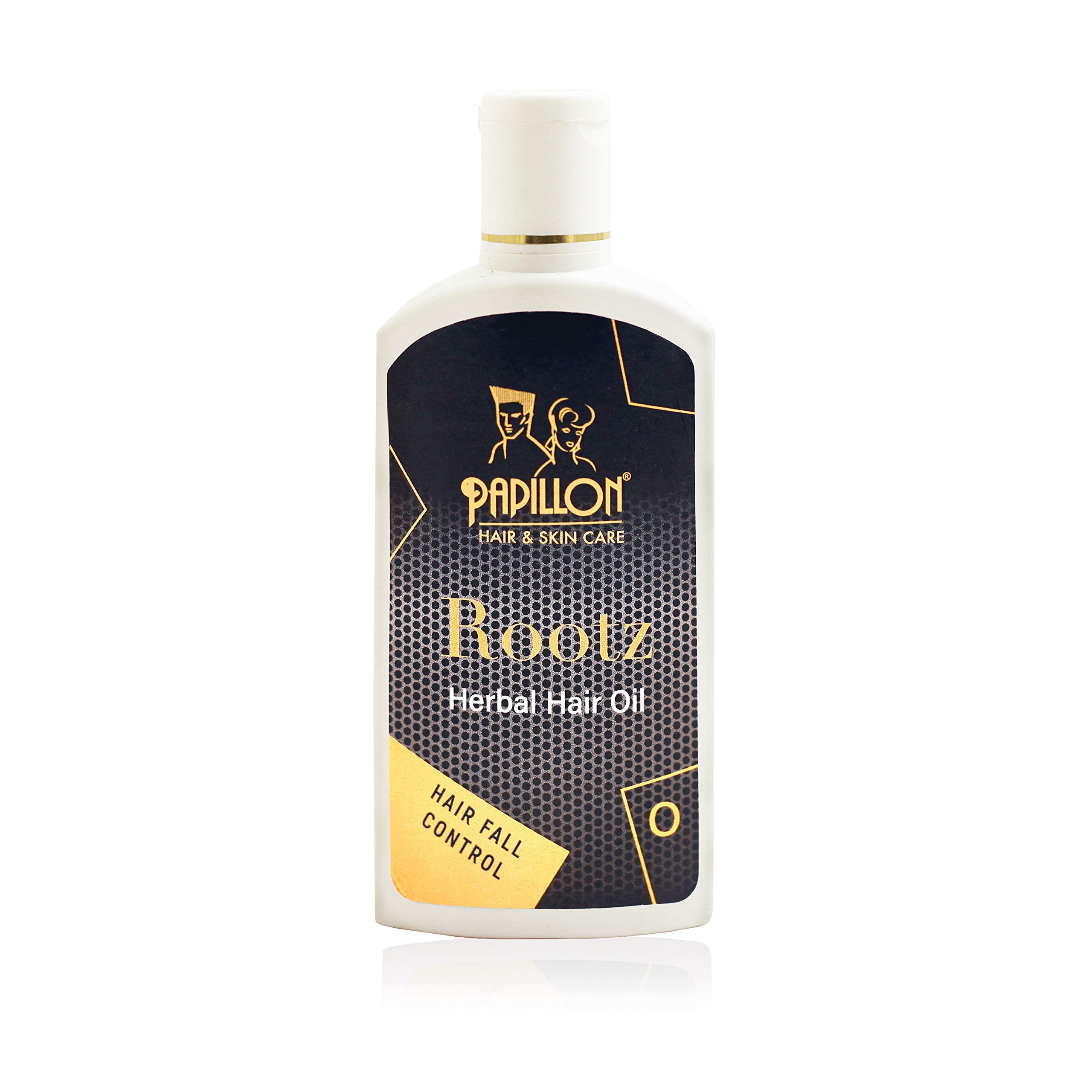 Papillon Rootz Herbal Hair Oil - For Hair Fall Control - 100ml