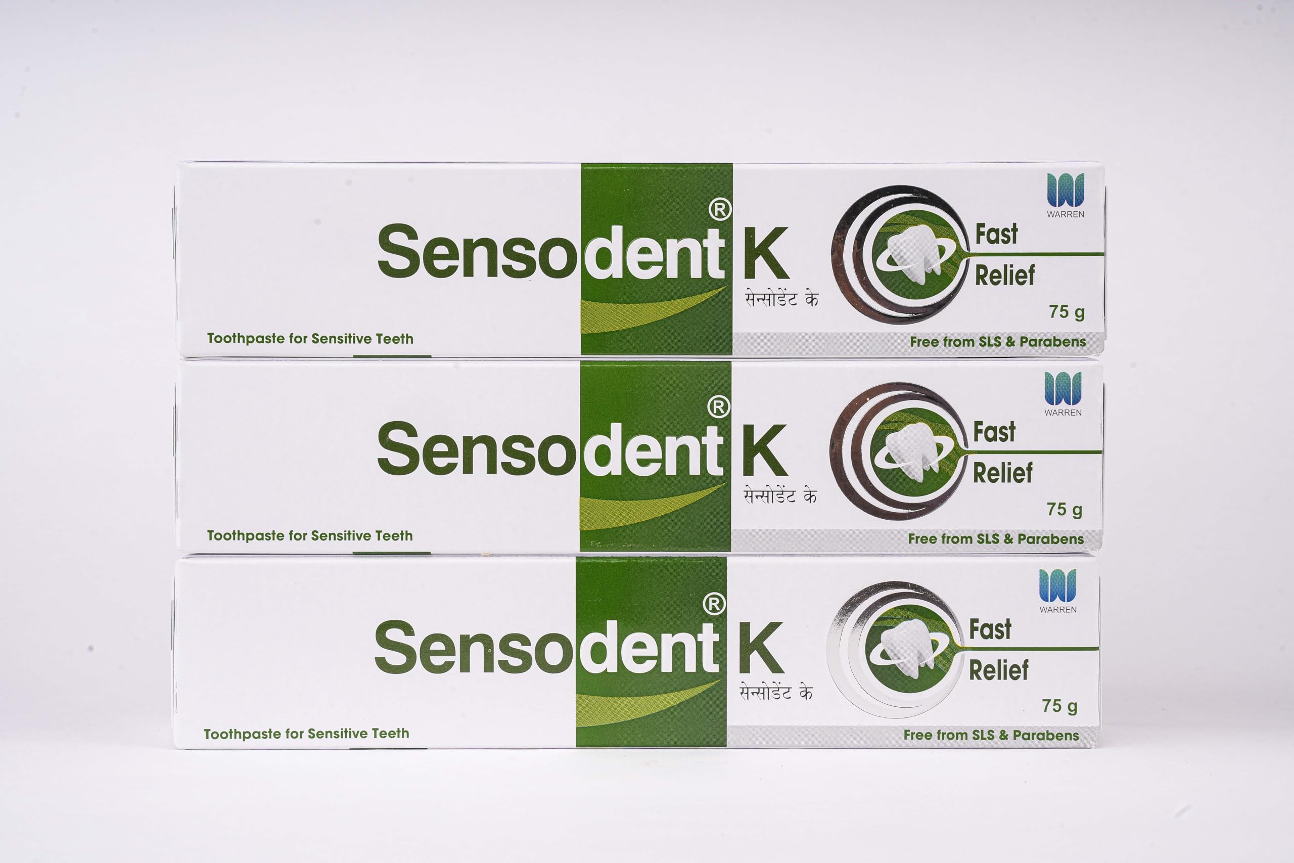 Sensodent K Fast Relief 75g(Pack of 3) | Toothpaste For Sensitivity Relief| For Fast and Effective relief| Contains Potassium Nitrate for Sensitive teeth-image-20