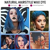 Vista 9 de Pomadas Mofajang de cera para el cabello, 4.23 oz, material de cera para colorear el cabello natural, desechable, arcilla para peinar el cabello