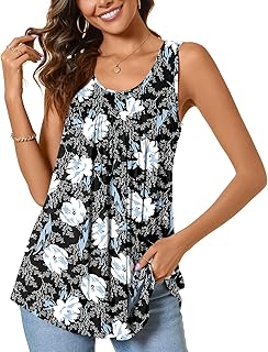 CATHY Women's 2023 Summer Sleeveless Tank Vest Casual Ruffle Tunic Top Loose Comfy Blouse T-Shirts Price In India