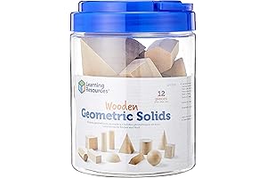 Learning Resources Montessori Geometric Solids: Understanding Shapes and Volumes