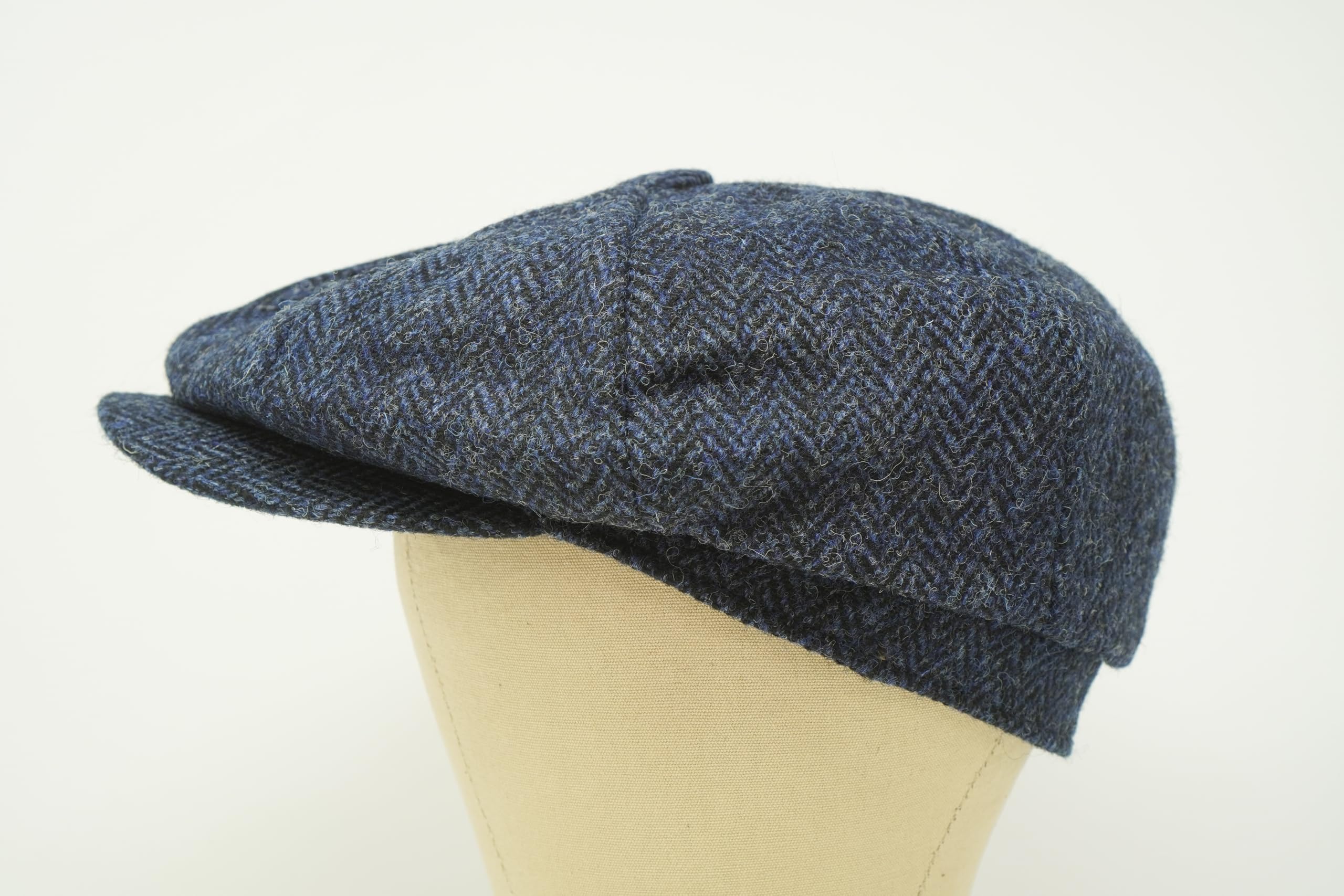 Borges & Scott Casquette Lomond Newsboy - 100% Laine - Harris Tweed - Tissé à la Main - Résistant à l'eau