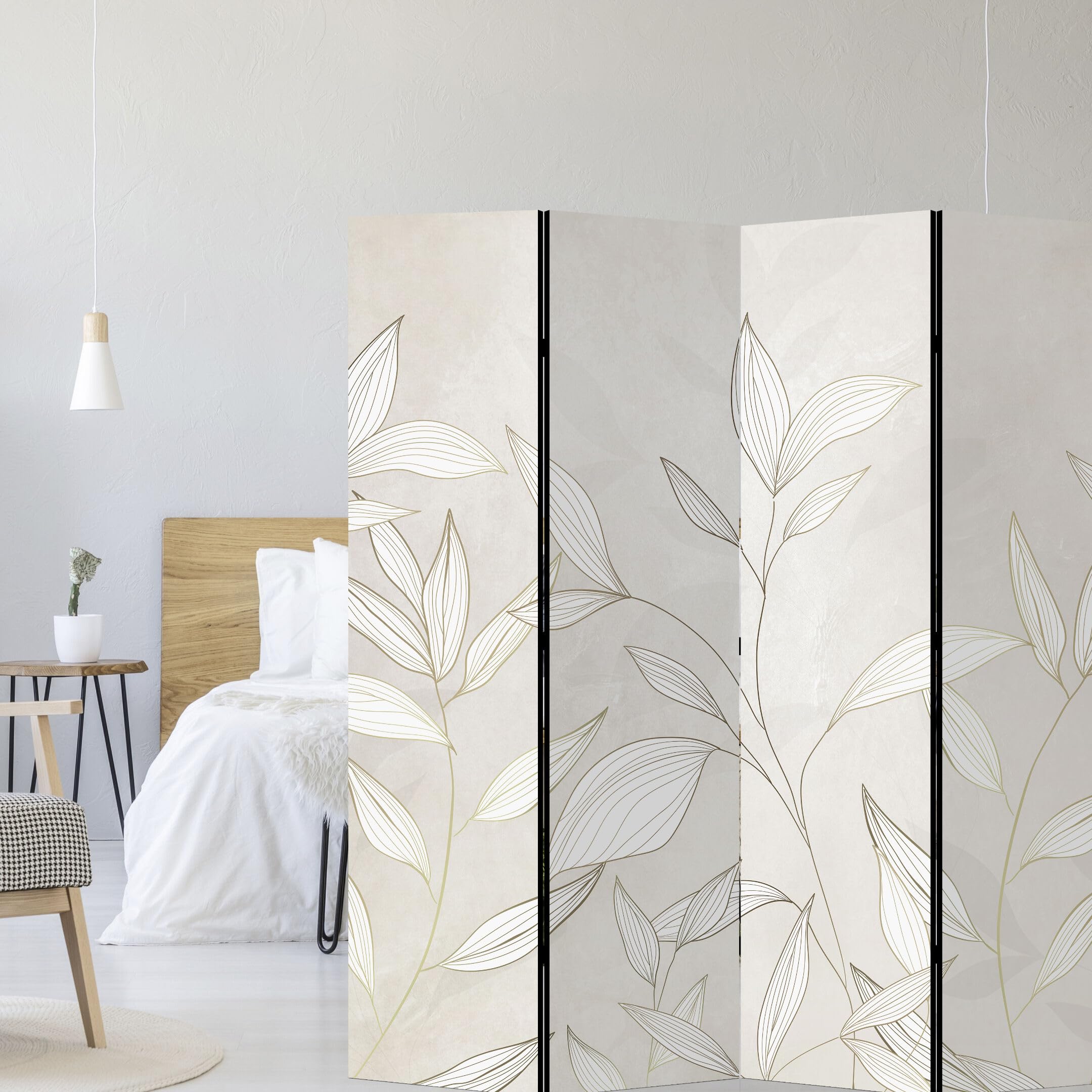 Biombo Separador de Ambientes Doble Cara - Separadores Ambientes - Naturaleza Motivo - Biombos 225 x 172 cm