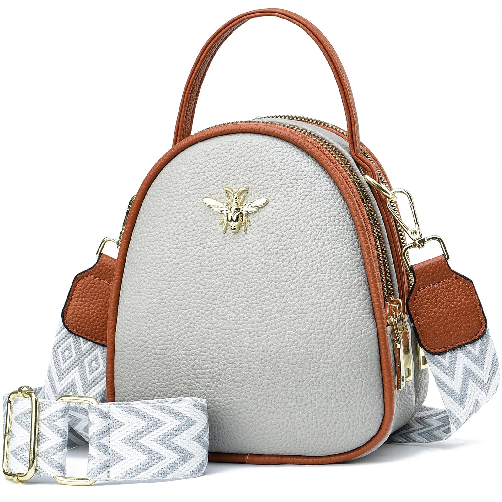 BAIKELI Lightweight Small Crossbody Bags Shoulder Bag for Women Stylish Ladies Cell Phone Purse and Handbags Wallet, 0-0-2-grey, S