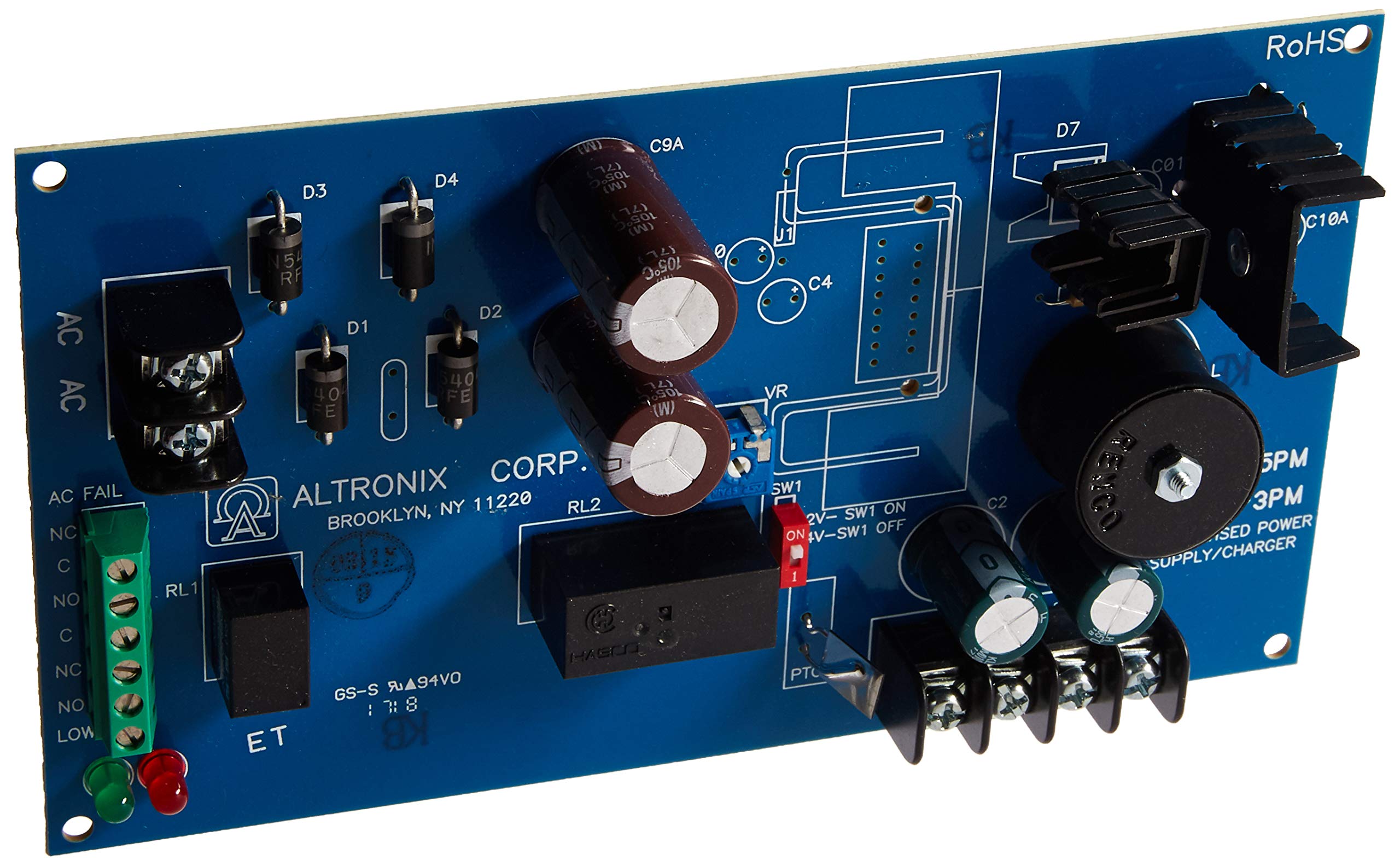 Power Supply 12/24VDC @ 2.5A Supervised