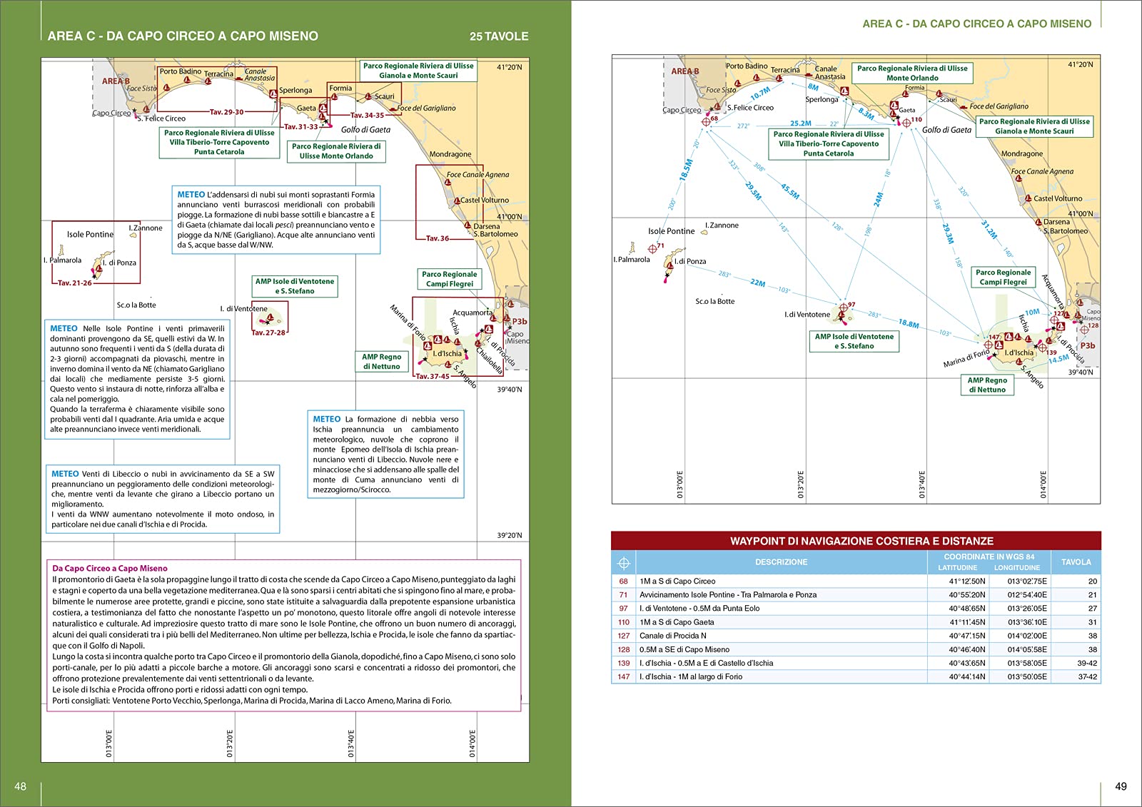 Dall’Argentario a Capo Miseno Isole Pontine-Isola d’Ischia. Portolano cartografico (Vol. 3A)