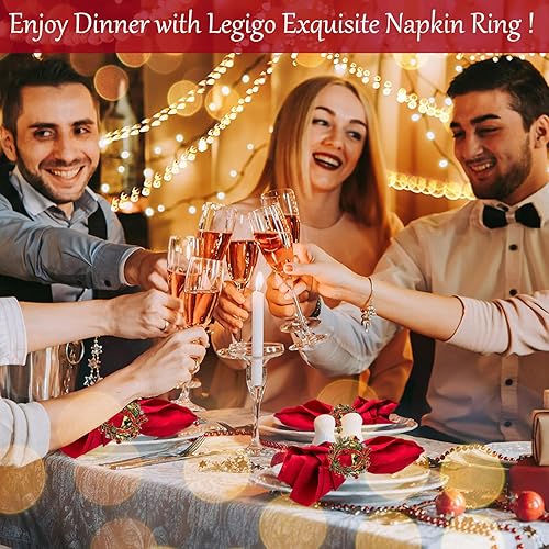 Miniatura 8 de ZeeDix Chirstmas - Servilletas para mesa de comedor, decoración rústica para bodas, Navidad, fiestas de Acción de Gracias y cenas