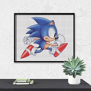Amazon.co.jp: ソニック・ザ・ヘッジホッグ 5D ダイヤモンドの絵