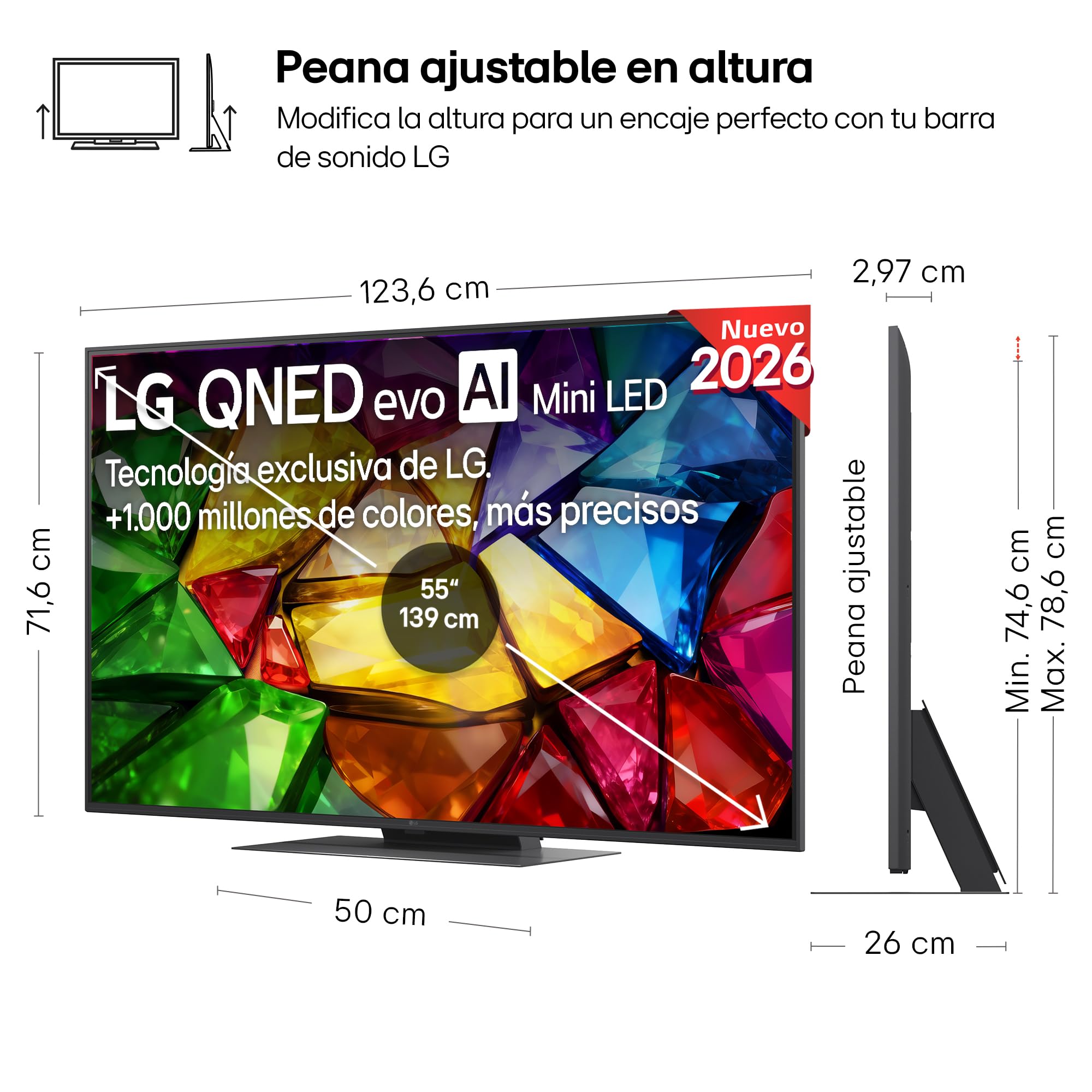 LG 55MRGB88B6A - Smart TV MRGB AI 55" 4K Sin Reflejos 94%, 2026