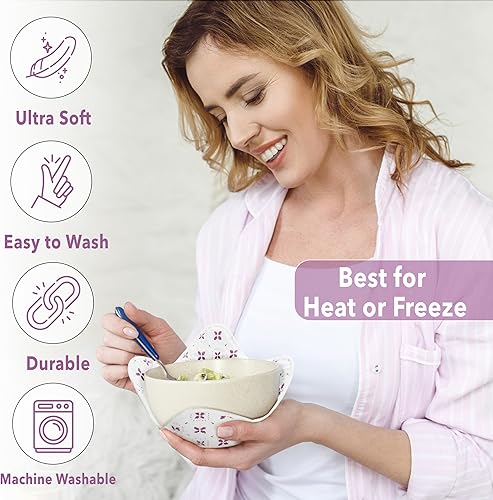 Miniatura 5 de Soporte acogedor para sopa con 4 bordes elevados, 4 soportes para microondas, resistente al calor y reutilizable para microondas