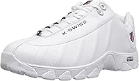 K-Swiss Men's ST329 Wide Leather Sneakers - Classic Tennis Dad Walking Shoes with Cushioned Comfort