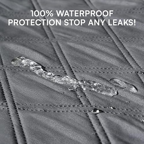 Miniatura 2 de Luciphia Funda de sofá 100% impermeable para perros, antideslizante, protector de sofá para mascotas, tapete de sofá, cachorro y gato, con parte