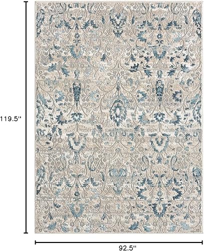 Miniatura 2 de LUXE WEAVERS Alfombra vintage floral azul 8x10