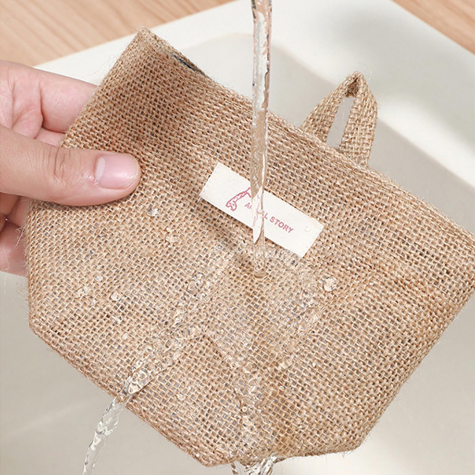 Diakey 6-tlg. Hängekörbe Set - Jute Wandorganizer Faltbar | Boho Deko Mit S-Haken Für Zuhause