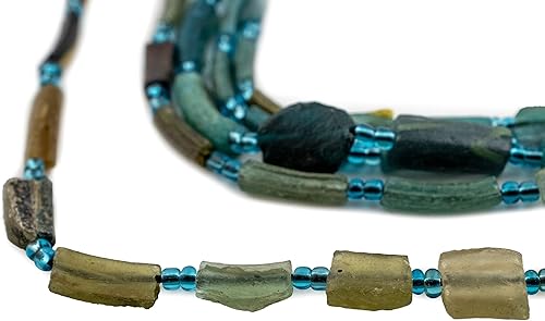 Abalorios de cristal romanos de agua, vidrio genuino encontrado en Afganistán, Cuentas de vidrio mate para la fabricación de joyas, The Bead Chest