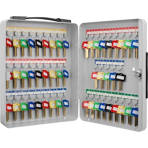Barska Key Lock Key Cabinet Lock Box with Numbered Hooks