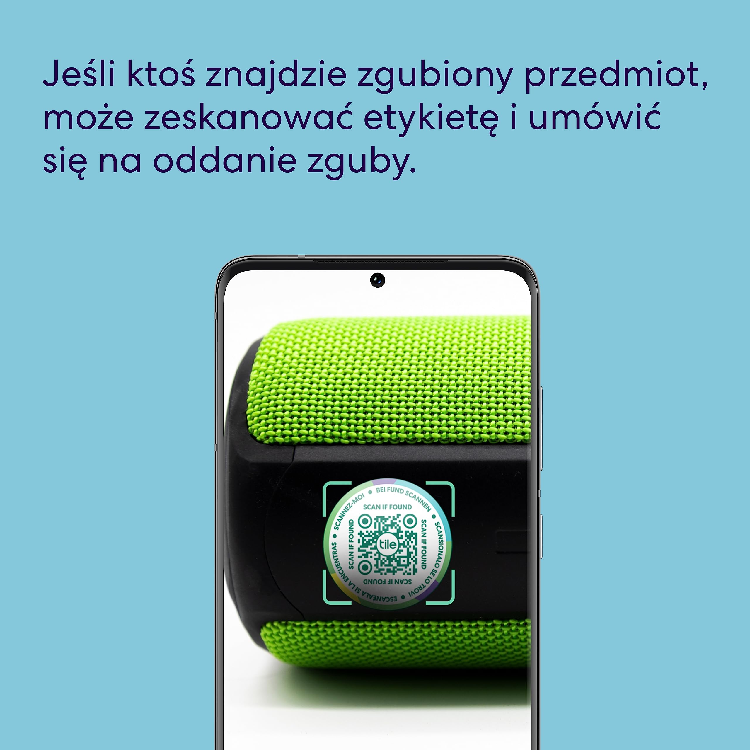 Etykiety Tile Lost and Found | Etykiety z kodami QR na laptopy, butelki z wodą, kołnierze dla psów i kotów| Urządzenia Android i iOS | Odporne na zadrapanie | Samoprzylepne | 25 etykiet